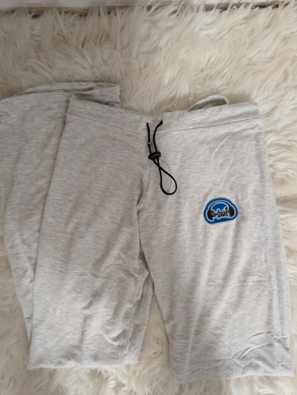 Light Gray Joggehers with Blue Logo